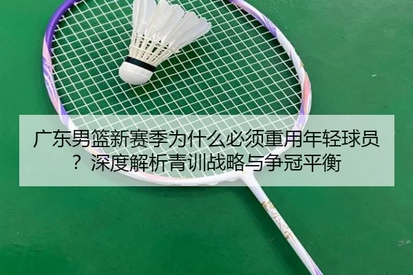 广东男篮新赛季为什么必须重用年轻球员？深度解析青训战略与争冠平衡